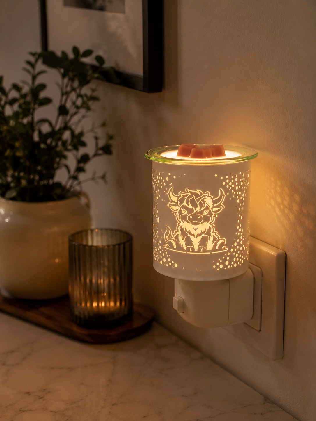 Highland Cow Plug-In Wax Melt Burner